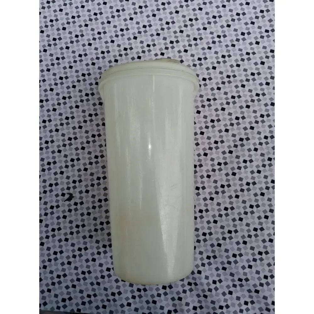 Vintage Tupperware Tall Canister Container w/Lid Translucent 261-5
